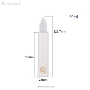 Botella de Plástico PE de 30 ml con Tapón de Rosca de PS y Punta de Gotero para Líquidos, Aceites, Adhesivos, Tintas y Pigmentos, Marca Ecannal - Product Image 2