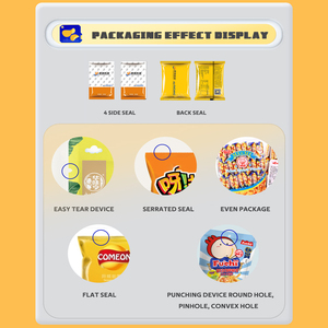 Nhỏ công nghiệp tự động khoai tây chiên Chuối chip Nitơ máy đóng gói chuối chip Túi máy đóng gói - Product Image 6