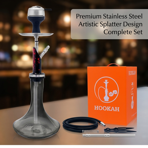 Ensemble complet de chicha de haute qualité avec accessoires en acier inoxydable pour bar, chicha avec bol en silicone - Product Image 1
