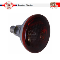 Nouvelle Lampe Chauffante Infrarouge Étanche en Plastique SHANGQINGTAI 100W/150W/200W/250W Rouge à Points pour Élevage, Ampoule de Couvaison pour Animaux de Compagnie