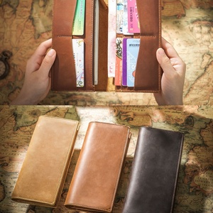 Low MOQ Custom Luxury <b>Card</b> <b>Holder</b> Cowhide Bifold Clutch Purse Genuine Leather Mens <b>Wallet</b> with Zipper - Product Image 2