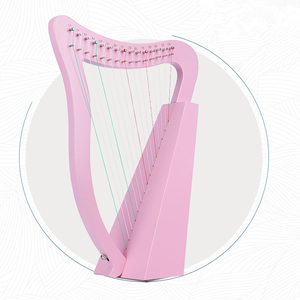 Lyre à cordes de <span class=keywords><strong>petite</strong></span> taille (15 cordes) avec accessoires, guitare de haute qualité avec logo personnalisé - Product Image 4