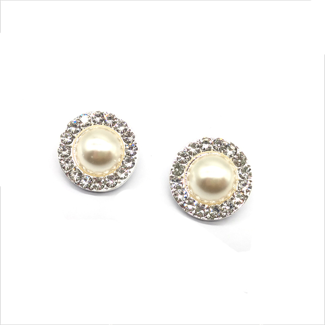 Customized Button Buckle Garment Accessories Pearl Button Rhinestone Buckle for Clothes Jacket Decoration