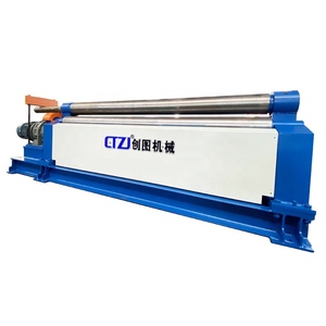 Máy cuốn tôn 3 con lăn đối xứng cơ khí, máy uốn tôn mới, dùng cho thép tấm, nhôm, thép không gỉ, thép cacbon - Product Image 6