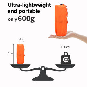 Hot Selling Outdoor Portable Folding Wasserdichte Luft Aufblasbare Matratze Einzel Wasserdichtes Luft schlaf bett mit eingebauter Pumpe - Product Image 5