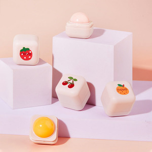 Nouveau mode carré rond naturel embellissement soins des <span class=keywords><strong>lèvres</strong></span> 4 couleurs saveur de fruit <span class=keywords><strong>baume</strong></span> à <span class=keywords><strong>lèvres</strong></span> - Product Image 4