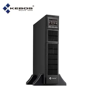 Kebos GR11 One- 3K(L) LCD Display Data Center Generator Compatible ECO Mode Surge Protector Online Rack Mount Ups