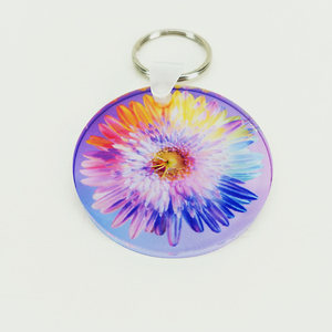 <span class=keywords><strong>Porte</strong></span>-<span class=keywords><strong>clés</strong></span> blanc avec impression personnalisée, en <span class=keywords><strong>plexiglas</strong></span>, transparent et durable, 30mm - Product Image 2