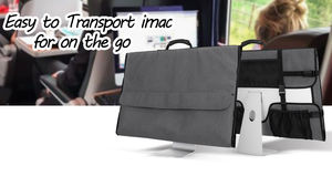 Free Sample Tower Carrying Strap with Handle, Desktop Carrying Case with Pockets for Keyboard, Cable and <b>Computer</b> <b>Accessories</b> - Product Image 2