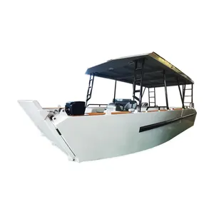 Barco de trabalho de alumínio 7.9 m 26 pés, barco de alumínio para iate de luxo, com motor, cor de construção