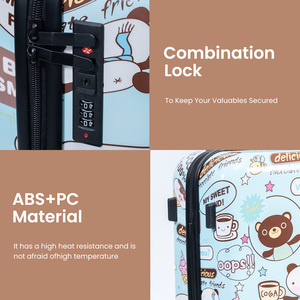 Maleta de viaje a la moda para niños, Maleta de negocios unisex personalizable, 20/24/28 pulgadas, novedad - Product Image 6