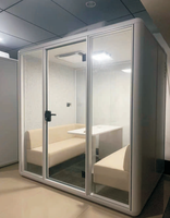 Cabine de bureau insonorisée, isolation acoustique, salle silencieuse, cabine modulaire pour bureau, studio, espace de coworking