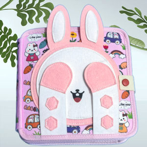 Libro de Fieltro de Buenas Noches en Existencia, <span class=keywords><strong>Juguete</strong></span> Educativo Temprano para Niños, Tridimensional, con Tema de Ciervo, Tela Resistente a Desgarros - Product Image 2