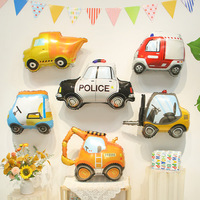 Ballons en aluminium en forme de voitures de dessin animé mignonnes, assortiment pour décoration de fête sur le thème des voitures, anniversaire d'enfants, baby shower, ballons Mylar à l'hélium en gros