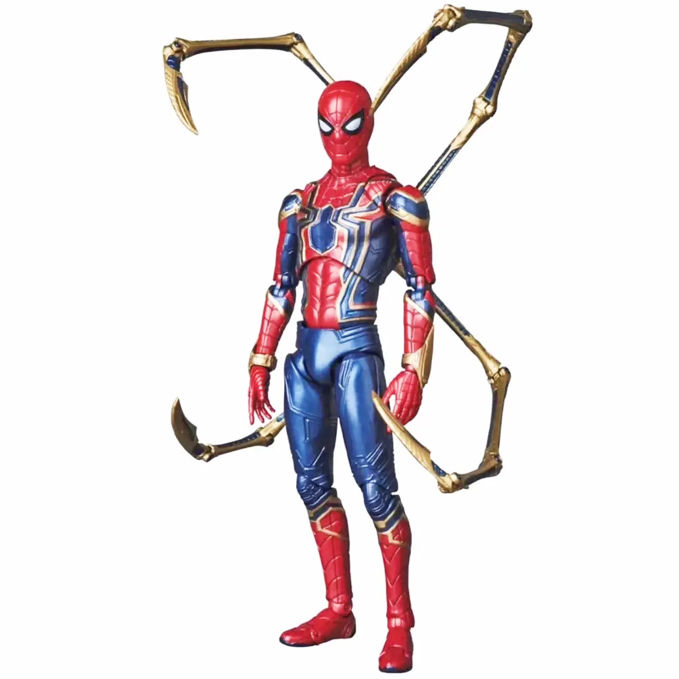 Exquisite Action Figures Iron Spider Man Hand Doll Avengersed Decoration Model