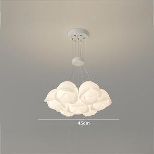 โคมระย้า LED ที่ออกแบบอย่างสร้างสรรค์สำหรับห้องนั่งเล่นห้องรับประทานอาหารโคมไฟแขวนทรงกลมพร้อมกุหลาบสี่เหลี่ยม - Product Image 4