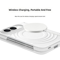 Coque de protection magnétique intégrale pour iPhone Duo avec protection d'écran en verre intégrée et compatible avec la charge sans fil