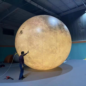 Pallone Gonfiabile Gigante a Forma di <span class=keywords><strong>Luna</strong></span> con Illuminazione LED Personalizzata per Decorazioni Festive - Product Image 1