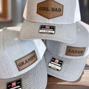 Custom Embroidery Leather <b>Patch</b> 6 Panel Baseball Cap Trucker Hats Custom Mesh Richardson 112 Trucker Hats - Product Image 5