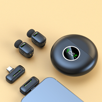 Microfono Lavalier Wireless K20 con Doppio Microfono, Riduzione del Rumore Audio/Video, Clip per Rispondi Video, Essenziale per Creatori di Contenuti