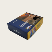 Boîtes d'expédition pliables en carton ondulé avec logo personnalisé, matériaux recyclés, écologiques, finition brillante
