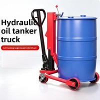 Nouveau chariot à tambours hydraulique manuel autobloquant pour le transport de fûts en fer et en plastique dans les entrepôts