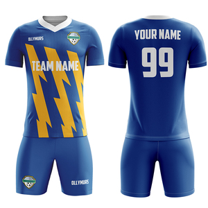 उच्च गुणवत्ता अनुकूलित डिजाइन फुटबॉल वर्दी खेलों जल्दी सूखी फुटबॉल टीम के प्रशिक्षण पहनने सस्ते फुटबॉल जर्सी सेट - Product Image 6