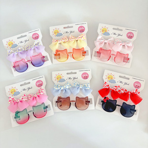 Lunettes <span class=keywords><strong>de</strong></span> <span class=keywords><strong>soleil</strong></span> pour enfants Pince à cheveux pour filles Pince à cheveux florale Accessoires pour cheveux pour filles Lunettes <span class=keywords><strong>de</strong></span> <span class=keywords><strong>soleil</strong></span> pour bébés - Product Image 4