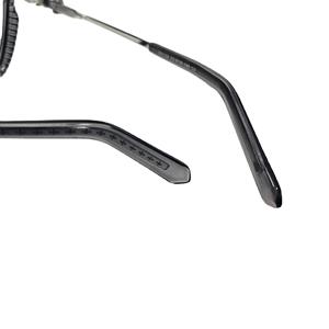 กรอบแว่นตาทรงหกเหลี่ยมยอดนิยม รุ่น 55132 C2 สีเทาใส เงิน ทรงเต็มกรอบ แฟชั่นอินเทรนด์ สำหรับทุกเพศ - Product Image 2