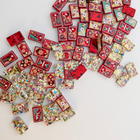 Stock US : Nouvel ensemble de tuiles de Mahjong américaines pour les fêtes de Noël