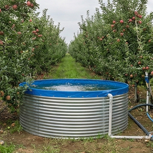 Tanque de Peces Plegable Circular para Acuicultura, Hecho de Lámina Galvanizada Reforzada y Material de PVC, para la <span class=keywords><strong>Especie</strong></span> Tilapia - Product Image 2