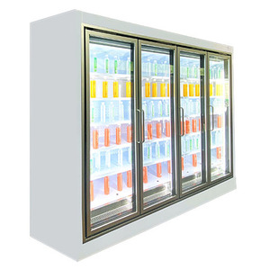 Réfrigérateur vertical multi-étagères pour supermarché, vitrine réfrigérée à porte vitrée pour boissons - Product Image 3