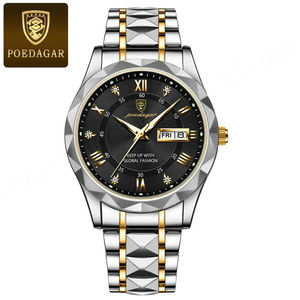 POEDAGAR 615 Montre pour homme imperméable qui brille dans le noir, nouvelle montre à quartz, montre cadeau d'affaires - Product Image 2