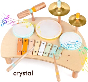 Instrumentos Musicales Montessori <span class=keywords><strong>de</strong></span> Cristal, Juguetes Musicales <span class=keywords><strong>de</strong></span> Madera, Juego <span class=keywords><strong>de</strong></span> Percusión para Niños Pequeños <span class=keywords><strong>de</strong></span> 1 a 3 Años - Product Image 1