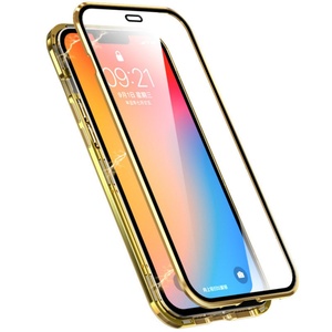 Protector de Pantalla de Vidrio de Doble Cara de Alta Calidad al por Mayor, Funda Magnética 360 con Marco Metálico para IP 12 13 14Pro MAX - Product Image 1