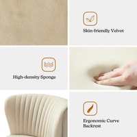 Fauteuil d'appoint moderne en lin blanc pour la maison, le bureau, la salle à manger, l'hôtel, le café, le restaurant, confortable, avec accoudoirs, pour le salon