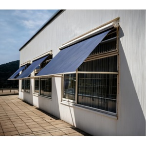 Ban công chống mưa hợp kim nhôm trượt Hướng dẫn sử dụng có thể thu vào bền sử dụng thương mại kính thiên văn mái hiên che nắng tán tùy chỉnh - Product Image 6