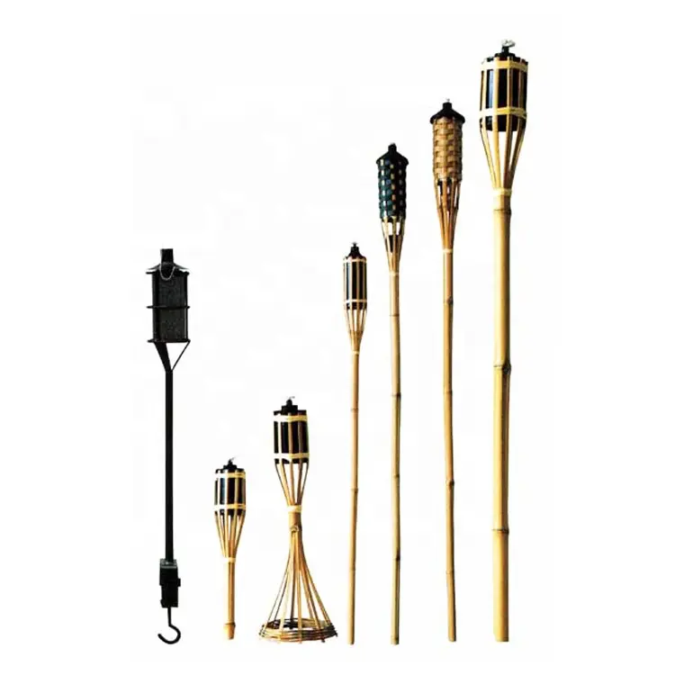 Factory Supply 1.5M Bamboe Tiki Torch