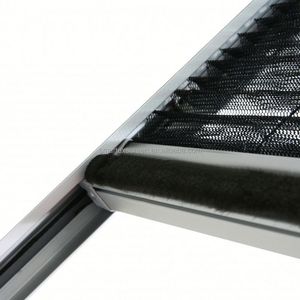 Lucernario zanzariera zanzariera teca finestre scorrevoli visione balcone plissettata poliestere finestra schermo - Product Image 3