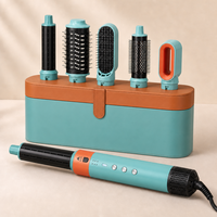 Styler capillaire professionnel 6-en-1 1350W avec moteur sans balais, sèche-cheveux ionique, boucleur, outil multi-coiffure CE FCC pour la vente en gros