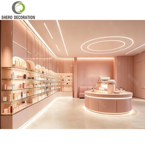 Aménagement intérieur de boutiques de parfums, vitrine de présentation de parfums en verre sur mesure de luxe, mobilier de présentation de parfums pour vitrine de magasin - Product Image 1