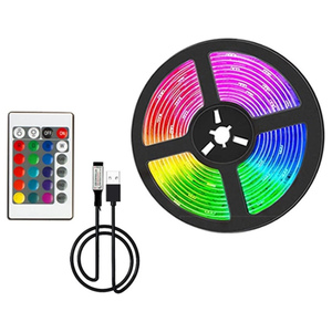 Flexible 5m RGB LED Strip Smart TV Background <b>Light</b> with USB Connectivity <b>Remote</b> Control <b>Switch</b> IP20 Rated 5V - Product Image 1