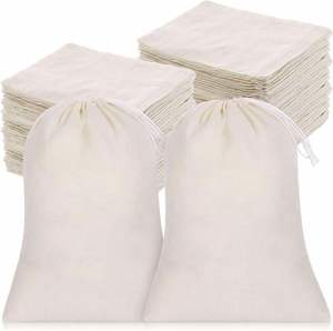 Bolsas de filtro de algodón de grado alimenticio al por mayor con logotipo personalizado, cierre de cordón y tamaños personalizados para hierbas medicinales chinas y pies - Product Image 6