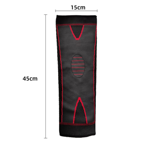 Ginocchiere sportive allungate per protezione dal calore e dal freddo, equitazione lavorata a maglia da uomo e da <span class=keywords><strong>donna</strong></span>, cinturino lungo, ginocchiere a pressione - Product Image 2