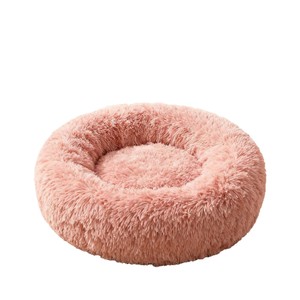 Cama Redonda Ecológica para Perros, de Felpa, Cálida para Invierno, Diseño Clásico a Cuadros, con Funda Extraíble y Lavable - Product Image 5