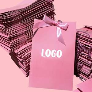 Sacs cadeaux en papier marbré de luxe en gros, avec logo personnalisé imprimé, en matériau kraft premium avec poignée en kraft - Product Image 3