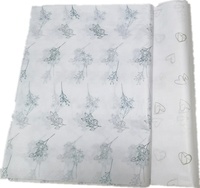 Papier de soie personnalisé imprimé en gros pour emballage de produits, boîte cadeau e-commerce, papier d'emballage cadeau