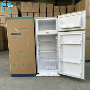 Réfrigérateur à double porte 108L avec congélateur supérieur, grande capacité, fonctionnement <span class=keywords><strong>silencieux</strong></span>, réfrigérateur domestique écoénergétique - Product Image 2