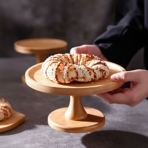 Soporte de almacenamiento de pastel de madera vintage con atractivo antiguo para bodas campestres Shabby Chic Decor Bakery Use viene en bolsa OPP - Product Image 1