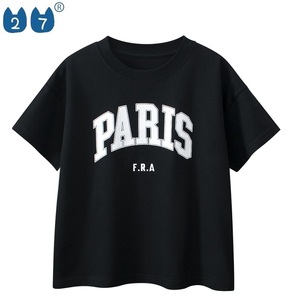 100% algodón personalizado niños camisetas impresión cuello redondo verano moda manga corta ropa - Product Image 3